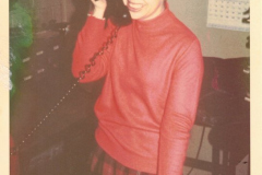 Precision employee at an office party