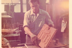 Precision employee at work