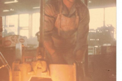 Precision employee at work