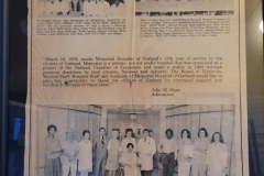 Newspaper Article - Memorial Hospital of Garland 15th Birthday