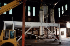 IMCO 1998.  Mezanine. Intercontinental MFG. CO., INC.  Steve Johnson on the left with unidentified man on the right at the Garland Civic Theatre