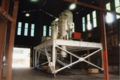 IMCO 1998.  Mezanine. Intercontinental MFG. CO., INC.  Steve Johnson on the left with unidentified man on the right at the Garland Civic Theatre