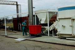 IMCO 1998. Med waste dump station and mulcher. Intercontinental MFG. CO., INC.