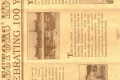 Celebrating Garland's Centennial pamphlet from the Garland News