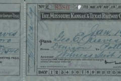 1905 M-K-T Railway Ticket
