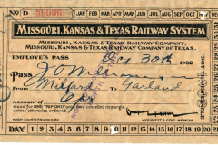 1902 M-K-T Railway Ticket