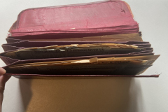Leather Accordion Ticket Folder