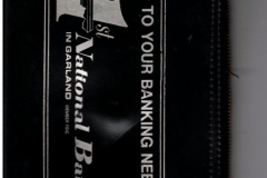 Bank Deposit Bag, 1st National Bank in Garland