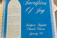 Vinyl Record Album - Rodgers Baptist Church Men's Chorus and Sanctuary Choir