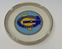 City of Garland Ceramic Ash Tray