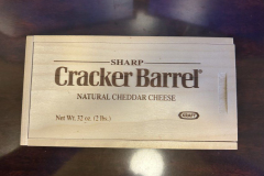 Kraft Cracker Barrel Cheddar Cheese Wooden Box
