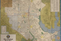 1986 Garland Street Map Texas Sesquicentennial Edition