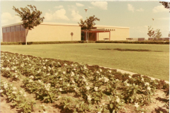 Holford Recreational Center flower bed