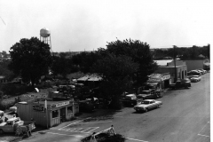 August 9, 1963 Looking east along State Street from Fifth Street, the future site of City Hall.