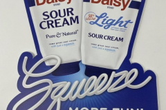 Daisy Brand Squeeze Bottle Foam Core Advertising Poster