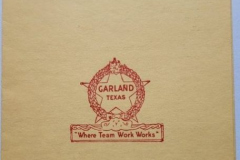 Program for 1957 Garland Chamber of Commerce 62nd Annual Banquet