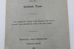 1964 Charter for the City of Garland Texas