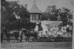 Citizens National Bank Float for 1911 Garland Stock Show
