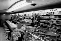 Interior views of Payne's Drug Store in 1950s