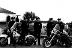 Garland Police Officers at Garland High School in early 1950s