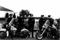 Garland Police Officers at Garland High School in early 1950s