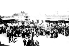 East side of square including hotel