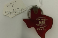 Ken Pruitt Buick Texas-Shaped Key Ring
