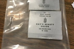 Gay's Beauty Salon Matchbook-Style Nail Files