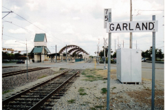 DART train station and Garland sign 2005
