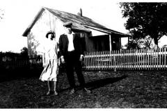Viola & Owen Wynne in front of home located in present boundaries of Wynne Park