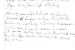 Reunion of Old Duck Creek settlers, identified on back