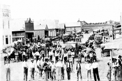 Early downtown Garland, pre-fire square on the left