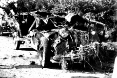 Bill Moore's car destroyed in Duck Creek flood 13 June 1949
