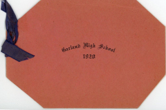 Mary Rabb 1920 GHS Junior-Senior Banquet Invitation