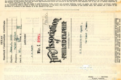 1932 Fire Insurance Certificate for Rabb Family Cottom Farm