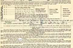 1932 Fire Insurance Certificate for Rabb Family Cottom Farm