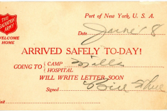 Salvation Army Package Delivary Notice for Mary Rabb