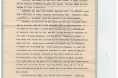 1938 Rabb Family Letter In Lieu of Will