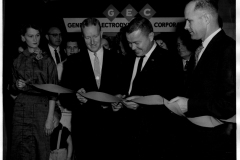 Garland Industrial Show Ribbon Cutting - General Electrodynamics Corp. April 7, 1958
