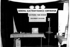 General Electrodynamics Corp. display at the Garland Industrial Show April 7, 1958