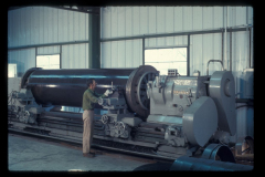 IMCO Titan motor case lathe trimming May 1973