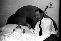Harry  "Doc" Tillman Payne (of Payne Drug Store) and one of his children