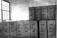 Boxes of electric airconditioning blower units awaiting shipment