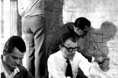 Norman MacDonald (seated), director of short range operations