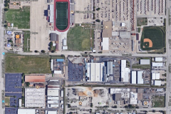 IMCO Plant and Williams Stadium - Aerial photograph