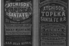 1876 Atchison Topeka and Santa Fe Railroad Passenger Train Timetable