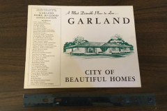 Garland Brochure, likely produced sometime in the 1950s or 1960s based on prices listed and language used. "A most desirable place to live...Garland....City of Beautiful Homes."