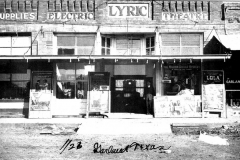 Real Picture Postcard of the Lyric Electric Theater in 1914