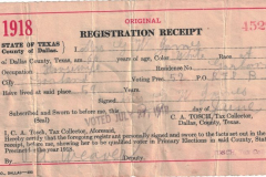 Voter Registration Receipt - Mrs G.W. (Kate) James