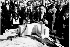 Laying of Cornerstone of Masonic Lodge